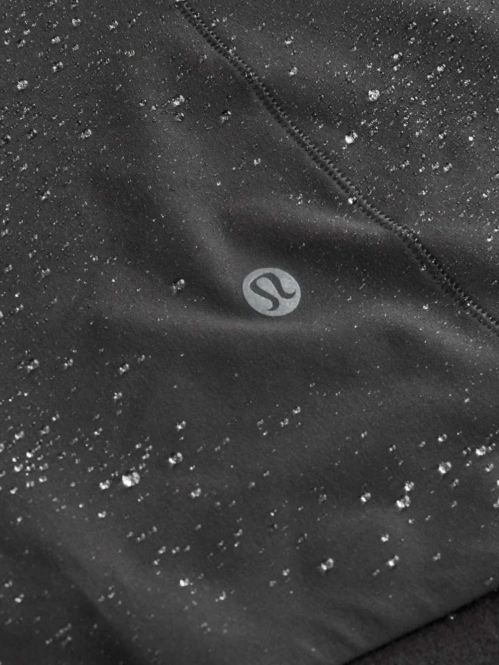 Lululemon stretchy Mist hooded Windbreaker Black water repellent size 6 women's - Picture 15 of 15